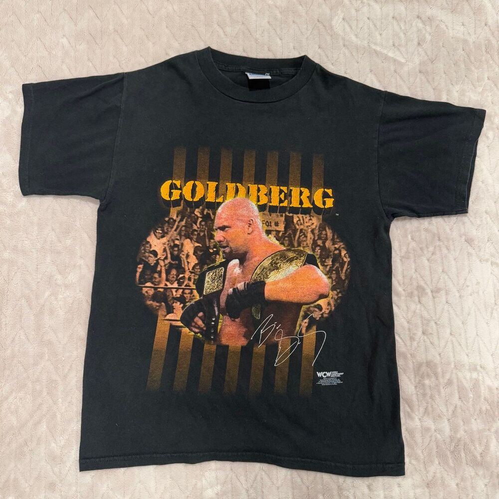 Vintage WCW Goldberg Tultex T-Shirt 1998 Size M